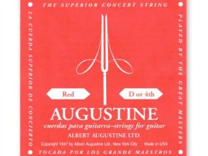 Augustine Cuerdas para Guitarra Clásica, Rojo, Re4, Tensión Medio