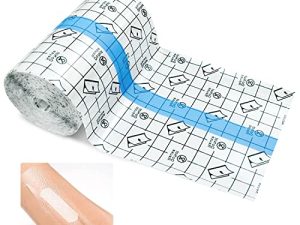 Vendaje Transparente Impermeable, 10cm x 10m Heridas Impermeable Cinta, Vendaje para Tatuajes, Esparadrapo Transparente, Apósitos para Heridas, Film Tattoo Adecuado para Protección Heridas