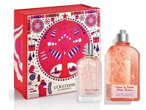 L’Occitane – Estuche de Gel de Ducha y Perfume – Aroma a Flores de Cerezo – Cuidado Corporal – Set de Regalos de Navidad para Mujer
