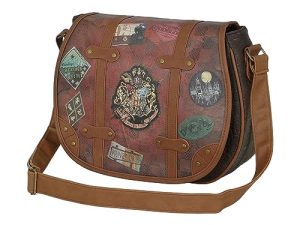 Harry Potter Railway-Bolso Muffin Grande, Marrón, 34 x 26 cm