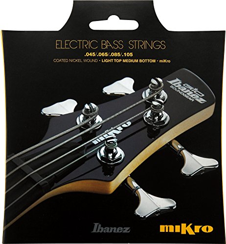 cuerda de guitarra Ibanez micro Bass Set IEBS4CMK (Herida níquel, 045-105 para Mirko Escala