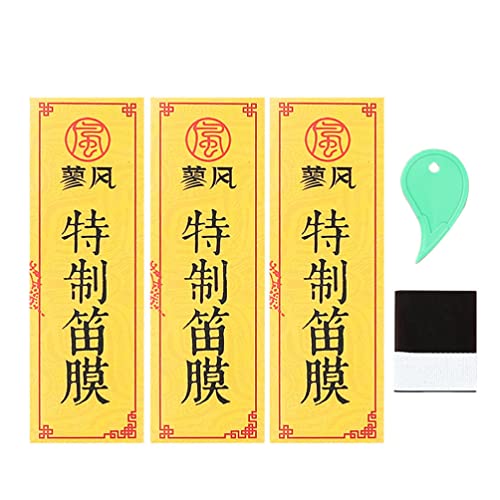 MILISTEN 1 Juego Tres Conjuntos De Diafragma De Flauta Diafragmas Dizi Membranas De Flauta China Dizi Membrana Flauta De Membrana Flauta Dizi Diafragma Pegamento Junco Cuidado