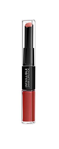 L'Oreal Paris Pintalabios Permanente de Larga Duración Infalible 24H Lipstick, Color Rojo Tono 506 Infalible