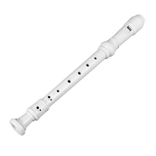 Instrumento Musical Grabador, Clarinete ABS de 8 Agujeros para Interpretación (White)