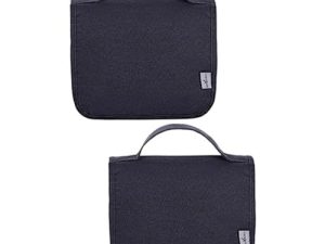 MAGICLULU 2 Piezas Bolsa De Cosméticos Colgante Estuche Cosmético Mujer Bolsa De Maquillaje De Nailon Neceser Colgante Bolsa De Aseo Portátil Constituir Caja De Almacenaje Poliéster