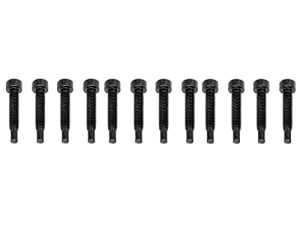 Tornillos para Pastilla Humbucker, Tornillos de Montaje de Cuello de Guitarra Resistentes Al Desgaste Brillantes para bajo (BLACK)