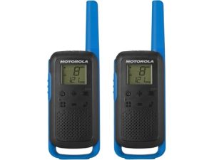 Motorola Talkabout T62 PMR, Radio de Banda ciudadana (PMR446, 16 Canales y 121 Códigos, Alcance de 8 Km, Azul