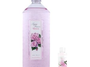 AGUA FRESCA DE RUY – Rosas, Perfume Unisex, Promoción 750 ml + 50 ml, Pack 2 Productos, Colonia Hombre y Mujer, Eau de Toilette Masculina y Femenina, Aroma Cítrico y Floral, Fragancia Suave y Duradera