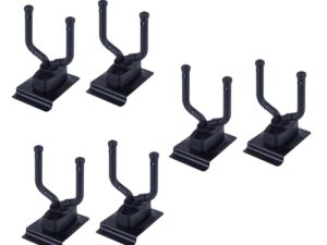 HEMOTON 6 Piezas Gancho De Guitarra Tendedero Perchero De Pared Soporte De Pared Para Guitarra Percha Gancho De Pared Bajo Colgador De Ropa De Plástico Metal Gancho Largo Suave