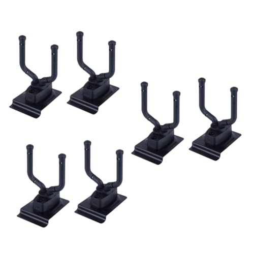 HEMOTON 6 Piezas Gancho De Guitarra Tendedero Perchero De Pared Soporte De Pared Para Guitarra Percha Gancho De Pared Bajo Colgador De Ropa De Plástico Metal Gancho Largo Suave