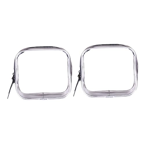 Ipetboom 2 Piezas Bolsa de Almacenamiento Bolsa de cosméticos Mujer Bolsas de Aseo Impermeables Bolsas de Almacenamiento Bolsa de Maquillaje Transparente Bolsa de Maquillaje de Viaje Viajar