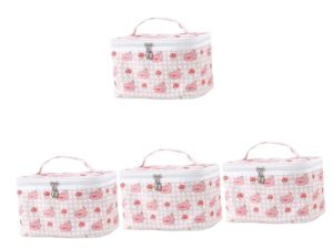 POPETPOP 4 Piezas Bolsa De Cosméticos De Mano Bolsa De Aseo para Viajes Bolsa De Viaje Cosmética Estuche De Cosméticos De Viaje Bolsa De Cosméticos De Viaje Bolsa De Aseo para Mujeres