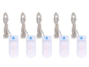 Zerodis Mini Luces LED de Casa de Muñecas, 5 Uds., Luz Pequeña Blanca Cálida Romántica, Bricolaje para Niños, Juguete de Simulación para Decoración de Casa de Muñecas