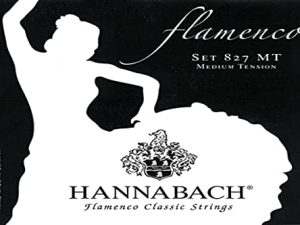 Hannabach Cuerdas Para Guitarra Clasica, Serie 827 Tension Media Flamenco Classic – Juego 3 Cuerdas Graves Re4+La5+Mi6