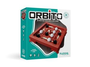 FlexiQ FXG502 – Orbito, Juego Familiar de Mesa de Estrategia para Dos Jugadores. Más 7 años