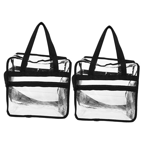 Ipetboom 2 Uds Bolso Transparente Bolsa De Lavado para Mujer Bolsa De Aseo De Viaje Impermeable Bolsas De Mano para Mujer Bolsa De Viaje Bolsa De Aseo Transparente De Viaje Bolsa De