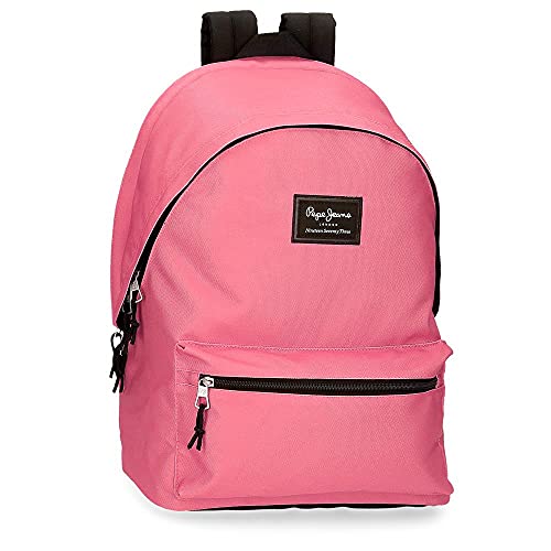 Pepe Jeans Aris Mochila para Portátil Doble Compartimento 15,6" Rosa 31x44x15 cms Poliéster 20,46L