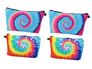 Ipetboom 4 Piezas Bolso De Tocador Neceser para Niñas Bolsa De Viaje para Artículos De Aseo Bolsa De Almacenamiento De Viaje Embragues para Mujeres Bolsos Viajar Poliéster Cosmético Vistoso