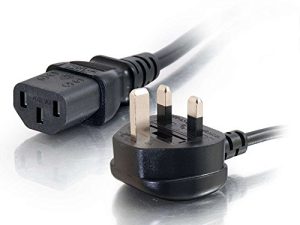 C2G 88511 – Cable de alimentación (0.5 m, Macho/Hembra, IEC 320, C13), Color Negro