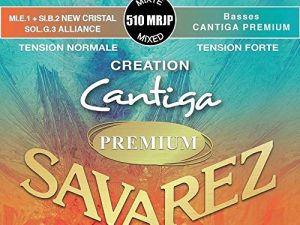 Savarez 510Mrjp Cuerdas para Guitarra Clásica Creation Cantiga Premium Juego Tensión Mezcla Normal/Alta