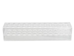 Soporte para Pinzas, Almacenamiento de 24 Agujeros, Gran Capacidad, Rectangular, Estante de Exhibición para Pinzas de Pestañas