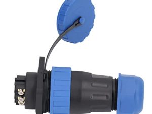 Conector de Alimentación de Aviación, Conector de Enchufe Impermeable Antioxidante PA66, sin Soldadura, Chapado en Oro para Equipos Electrónicos (6 pines)