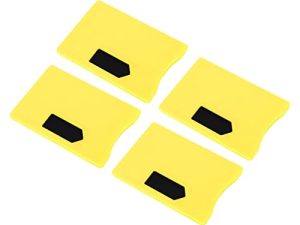 Soporte de Identificación con Bloqueo RFID, Protección Antirrobo Ultrafina, 10 Uds., Fundas de Bloqueo RFID para Gestión de Vehículos para Tarjetas Bancarias (Amarillo)