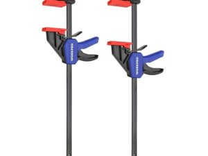 WORKPRO 2 Piezas Sargento de Barra 305mm, Abrazadera de Barra, Set de Sargentos para Carpintería Madera, Fuerza de Sujeción 68kg, Acero y Nylon para una Fijación Precisa