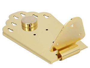 Puente de guitarra acústica, reemplazo de metal de puente de bajo de jazz profesional práctico para guitarra acústica para guitarra eléctrica(Golden)