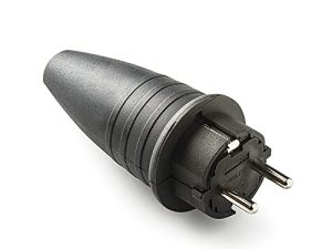 FAMATEL – Clavijas goma IP44 | Goma termoplástica | TT | 16A | 250V | Negro