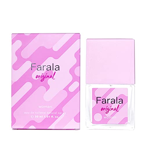 FARALA - Original, Colonia Mujer, 30 ml, Formato Viaje en Spray, Perfume Mujer, Eau de Toilette Natural y Femenina, Aroma Floral Especiado, Fragancia Fresca, Juvenil y de Larga Duración