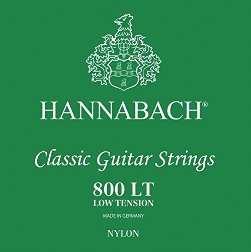 Hannabach Cuerdas Para Guitarra Clasica Serie 800 Low Tension Plateado Juego 3 Cuerdas Bajo