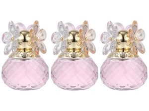 Beavorty 3 Piezas 1 perfume vintage retro laptop portstiles travel ligero para mujeres férula para el dedo meñique botellas de fragancia vacías último rociar aromaterapia Perder Vidrio rosa