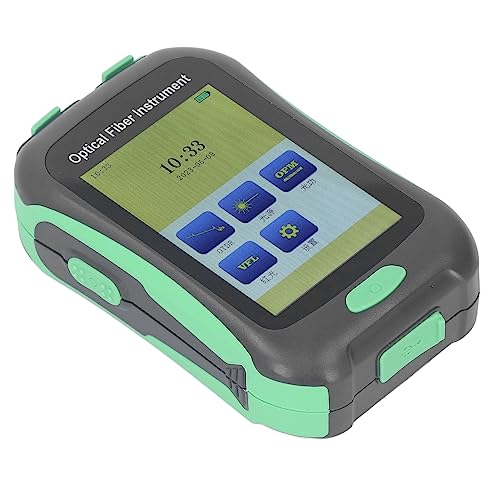 Medidor de Potencia de Fibra óptica, Reflectómetro óptico en el Dominio del Tiempo, Pantalla Táctil de 3,5 Pulgadas para Medición (Enchufe europeo)