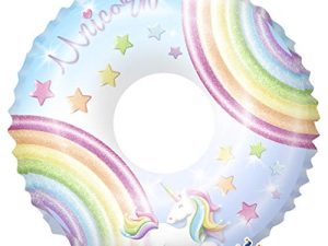 Saica- Unicornio Flotador, Color Rosa y Azul, Mediano (2820)