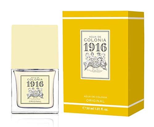 1916 - Original, Agua de Colonia Hombre y Mujer, 30 ml, Formato Viaje en Spray, Perfume Unisex, Eau de Toilette Masculina y Femenina, Fragancia Cítrica y Floral, Aroma de Larga Duración