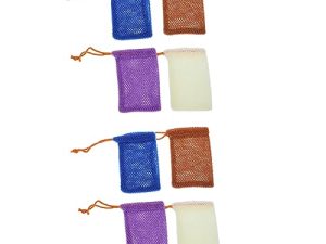 MAGICLULU Bolsa De Jabón De 8 Piezas Red Espumosa Bolsa De Red De Jabón Malla Exfoliante Red De Limpieza Facial Bolsas De Espuma De Jabón Soporte De Malla De Jabón Red De Limpieza