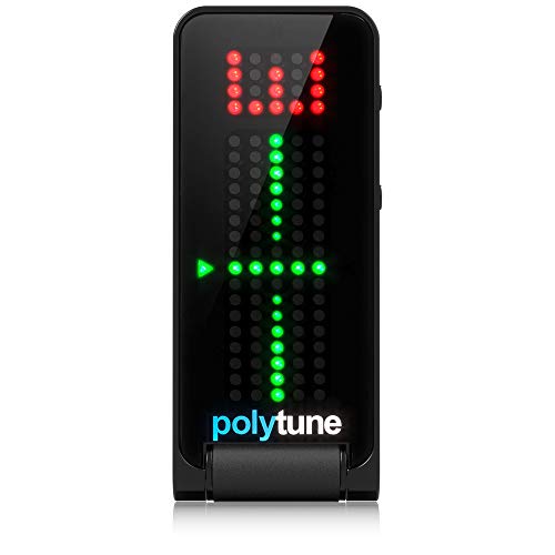 TC Electronic POLYTUNE CLIP BLACK Afinador de clip polifónico negro lustroso con afinación True Strobe