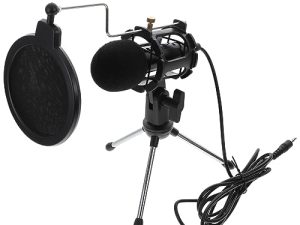 KICHOUSE 1 Juego Micrófono En Kit De Micrófono para Podcasts Micrófono para Juegos Microfono Asmr Micrófono De Estudio Micrófono USB Vivir Mini Micrófono Clase En Línea Familiar Caucho