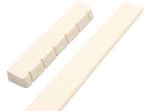 AIDNTBEO 6 cuerdas de hueso clásico puente sillín y tuerca piezas de repuesto 80 mm 52 mm para 6 cuerdas guitarra acústica reemplazo