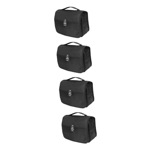 Housoutil 4 Bolsas De Aseo para Mujer Bolsas De Maquillaje para Mujer Bolsa De Aseo Colgante Porta Cosméticos Bolsa De Aseo Portátil Impermeable Organizador De Maquillaje Bolsa De