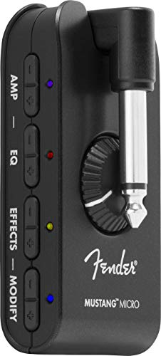 Fender Amplificador Mustang Micro, Amplificador de Auriculares Personal Todo en Uno