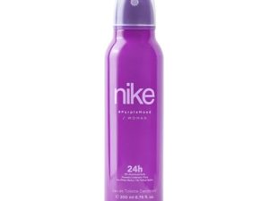 NIKE – Purple Mood, Desodorante Mujer Spray, 200 ml, Desodorante Antimanchas para Todo Tipo de Piel, 0% Sales de Aluminio, de Larga Duración, Fragancia Floral Gourmand