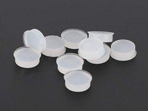 Kits de Repuesto de Tapones de Orificio de Flauta de Goma, 10 Uds., Accesorios para Instrumentos Musicales, 7×2,5mm, Transparente CF99 Fabricado con Tela de Goma Suave y Ahora No