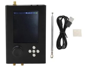 Kadimendium Módulo de Desarrollo SDR, Receptor de Radio Definido por Software con Pantalla Táctil de 1MHz a 6GHz con Antena, Cable USB, Cinta para NFM WFM