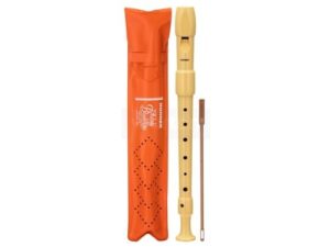 Flauta hohner 9516 color marfil desmontado funda naranja