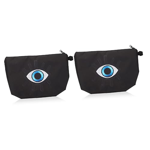 Didiseaon 2 Piezas Bolsa De Ojo del Neceser De Viaje Neceser para Mujer Regalos del Mal De Ojo Organizador De Artículos De Tocador De Viaje Bolsa De Aseo Viajar Poliéster Digital