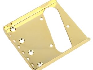 Placa de Puente de Guitarra de 4 Cuerdas, Mejora la Durabilidad del Ajuste de Entonación Placa Decorativa de Puente de Silla de Guitarra para Fiesta (GA395 Oro)