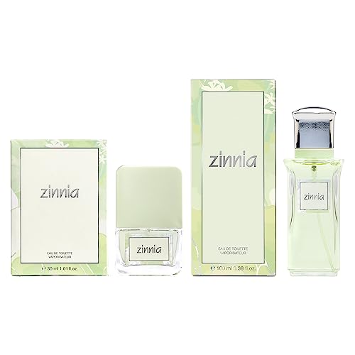 ZINNIA - Original, Colonia Mujer, Promoción 100 ml + 30 ml, Pack 2 Productos, Perfume Formato Spray, Eau de Toilette Femenina, Aroma Cítrico y Floral, Fragancia Fresca de Larga Duración