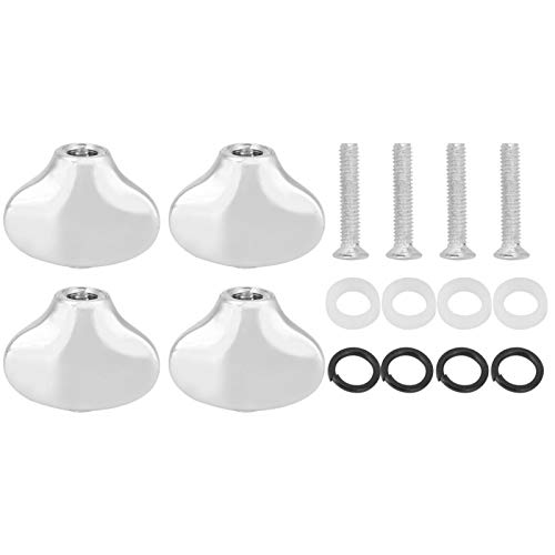 Tapa de clavija de afinación para ukelele, tapa de clavija de afinación, principiante duradera para principiantes, jugadores, estudiantes(Silver)